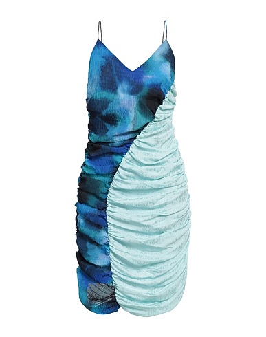 AHLUWALIA Sheath dress Blue 63% Acetate, 37% Viscose