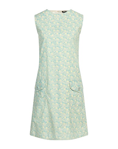 ASPESI Short dress Light green 100% Cotton