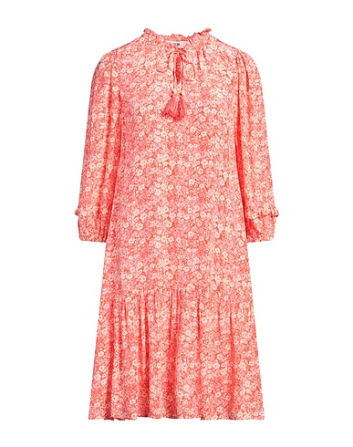 MOLIIN Copenhagen Vestito corto Corallo 100% Viscosa