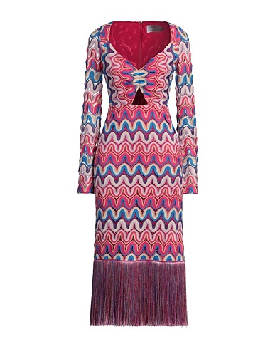 PATBO Vestito midi Fucsia 100% Poliestere