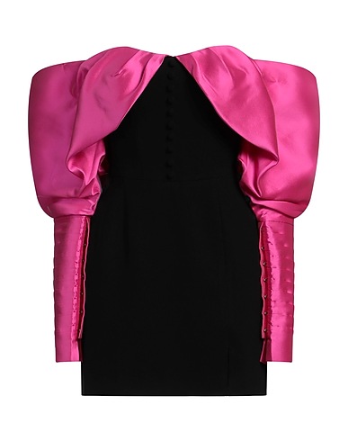 NAFSIKA SKOURTI Short dress NERO 100% PES