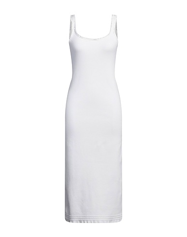 CHLOÉ Midi dress White 98% Cotton, 2% Elastane