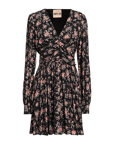 ANIYE BY Robe courte Noir 100% Viscose
