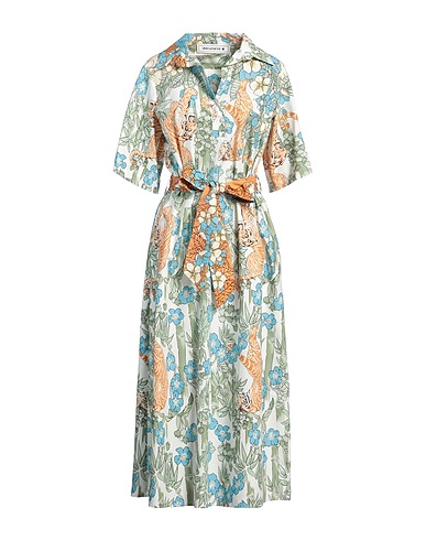 SHIRTAPORTER Midi dress Cream 100% Cotton
