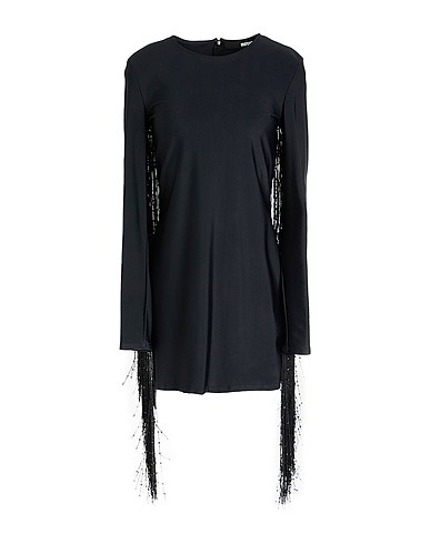 ROTATE BIRGER CHRISTENSEN Sheath dress Black 82% Recycled polyamide, 18% Elastane