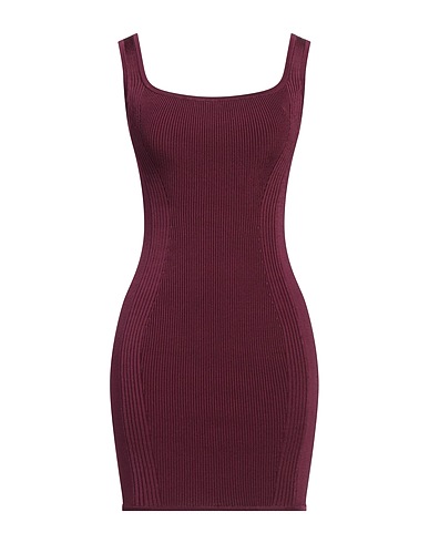 GUESS Sheath dress Plum 85% Viscose, 13% Polyester, 2% Elastane