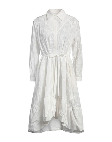 HIGH Midi dress White 100% Cotton