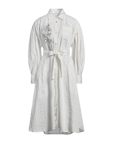 HIGH Midi dress White 80% Modal, 17% Polyamide, 3% Cupro