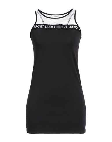 LIU •JO Short dress Black 60% Viscose, 35% Polyamide, 5% Elastane, Polyester