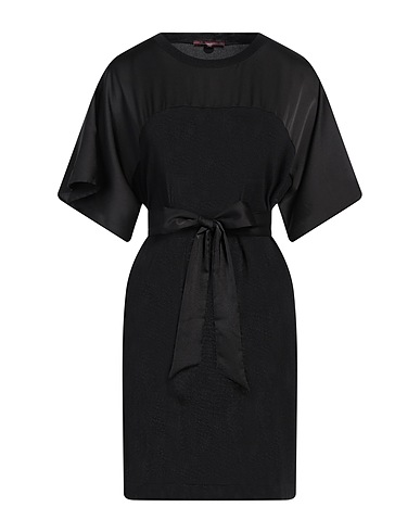 HIGH Short dress TECH Black 100% Acetate, Polyester