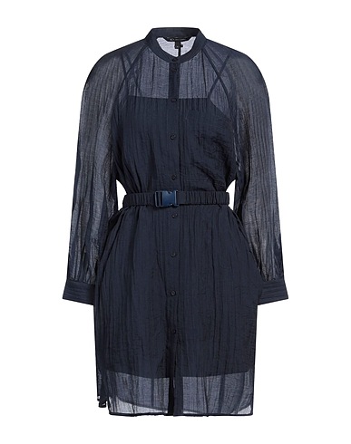 ARMANI EXCHANGE Shirt dress Midnight blue 100% Polyester