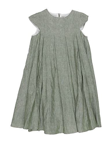 IL GUFO Dress Military green 100% Linen