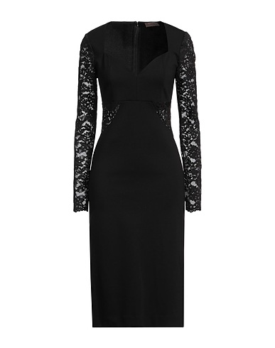 TWINSET Vestido de tubo Negro 68% Viscosa, 27% Poliamida, 5% Elastán