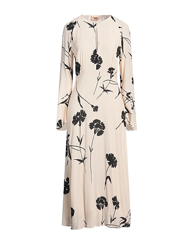 TWINSET Midi-Kleid Cremeweiß 100% Viskose