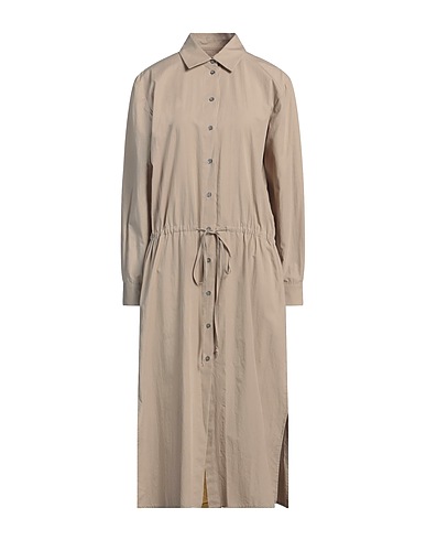 ICE PLAY Midi dress Light brown 100% Cotton