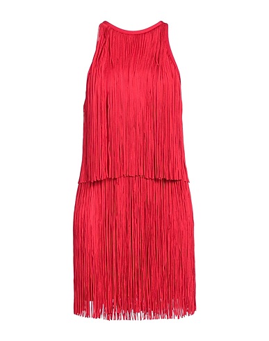 HERVÉ LÉGER Tubino Rosso 90% Rayon riciclato, 9% Nylon, 1% Elastan, Poliestere