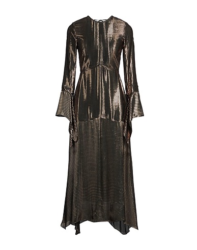 VICTORIA BECKHAM Long dress Black 97% Polyester, 3% Metallic Polyester