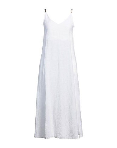 120% LINO Long dress White 100% Linen