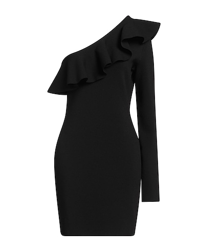 PHILOSOPHY di LORENZO SERAFINI Kurzes Kleid Schwarz 88% Viskose, 12% Polyamid