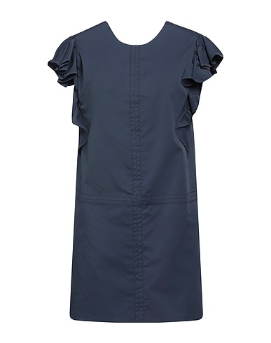 ALESSIA SANTI Robe courte Bleu marine 66% Coton, 31% Polyamide, 3% Élasthanne