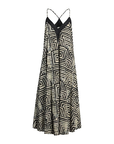 ANITIÈ Langes Kleid Schwarz 100% Baumwolle