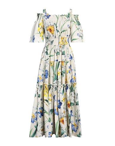 DOLCE&GABBANA Robe longue Ivoire 100% Coton