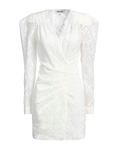 KOCHÉ Sheath dress White 78% Viscose, 22% Polyamide