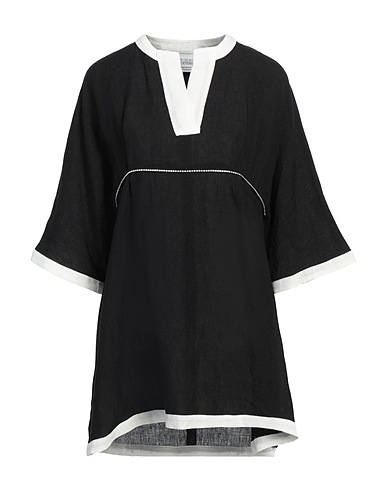 FORTE DEI MARMI COUTURE Vestito chemisier Nero 100% Lino