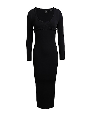 PINKO Midi dress Black 80% Viscose, 20% Polyamide