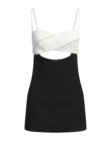 FORTE DEI MARMI COUTURE Elegant dress Black 100% Linen
