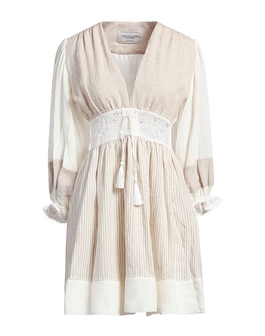 FORTE DEI MARMI COUTURE Short dress Beige 100% Linen