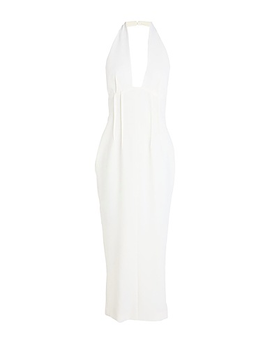 CHB CHRISTIAN BOARO Langes Kleid Elfenbein 100% Wolle
