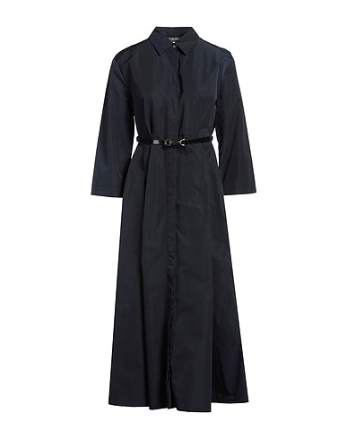'S MAX MARA Midi dress Navy 55% Cotton, 45% Polyamide
