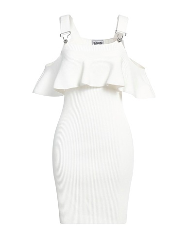 MOSCHINO JEANS Tubino Bianco 65% Viscosa, 35% Poliammide
