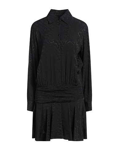 PINKO Shirt dress Black 69% Acetate, 31% Silk