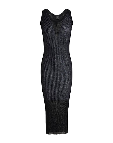 PINKO Midi dress Black 90% Cotton, 10% Polyamide