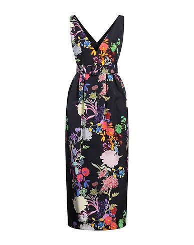 BORGO DE NOR Long dress Black 54% Viscose, 46% Cotton