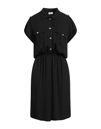 RUE DU BAC Midi dress Black 100% Polyester