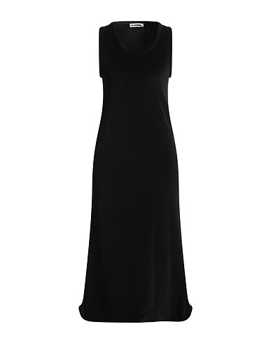 JIL SANDER+ Vestito midi Nero 70% Cotone, 30% Poliestere