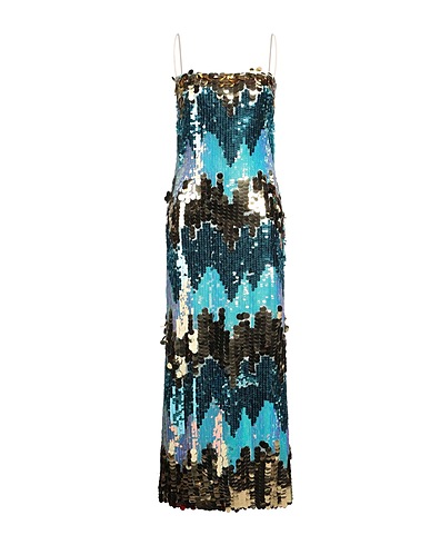 NEW ARRIVALS Long dress Azure 100% PES - Polyethersulfone