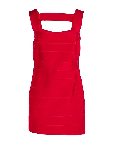 HERVÉ LÉGER Sheath dress Fuchsia 91% Rayon, 8% Nylon, 1% Elastane