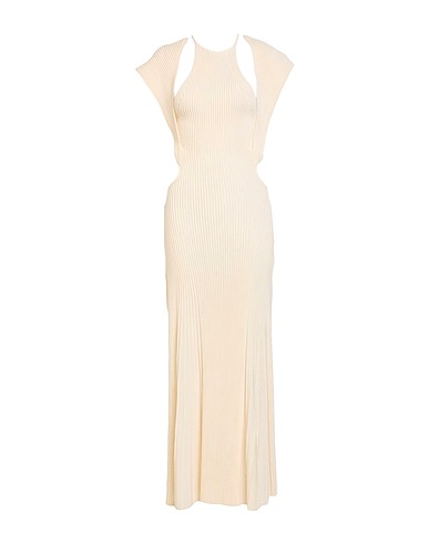 CHLOÉ Long dress Cream 100% Wool
