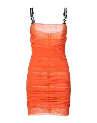 DOLCE&GABBANA Sheath dress Orange 82% Polyamide, 18% Elastane