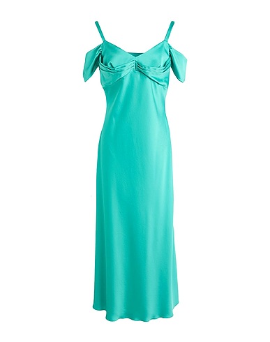DENNY ROSE Midi dress Green 100% Polyester