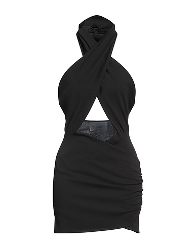 FORTE DEI MARMI COUTURE Sheath dress Black 96% Polyester, 4% Elastane