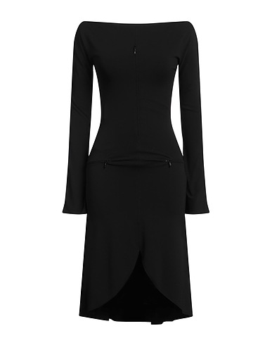 COURRÈGES Short dress Black 95% Viscose, 5% Elastane