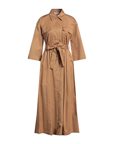 KAOS Long dress Camel 100% Cotton