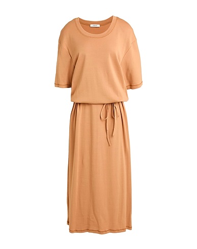 LEMAIRE Long dress Camel 100% Cotton