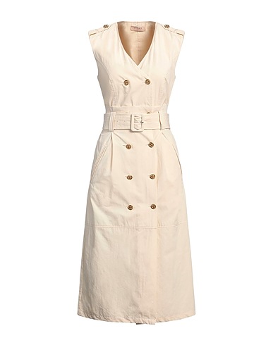 TWINSET Midi dress Cream 100% Cotton