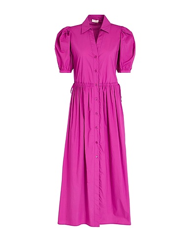 LIU •JO Long dress Mauve 100% Cotton
